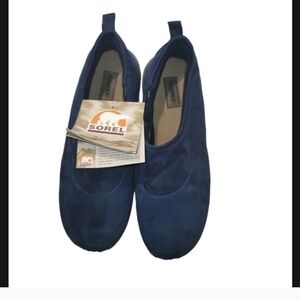 NWT Sorel terra magnificia blue waterproof men's winter lines suede shoes